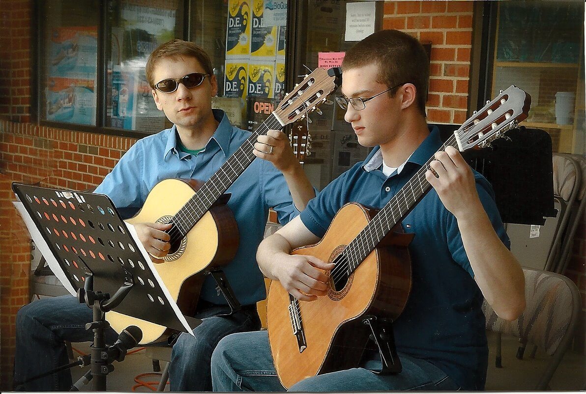 John teaching guitar in Mechanicsville VA